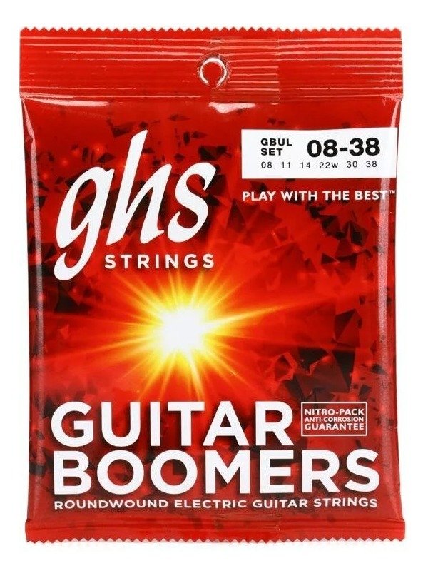Encordado Ghs Guitarra Electrica Boomers® 6-String - 008-038 Gbul