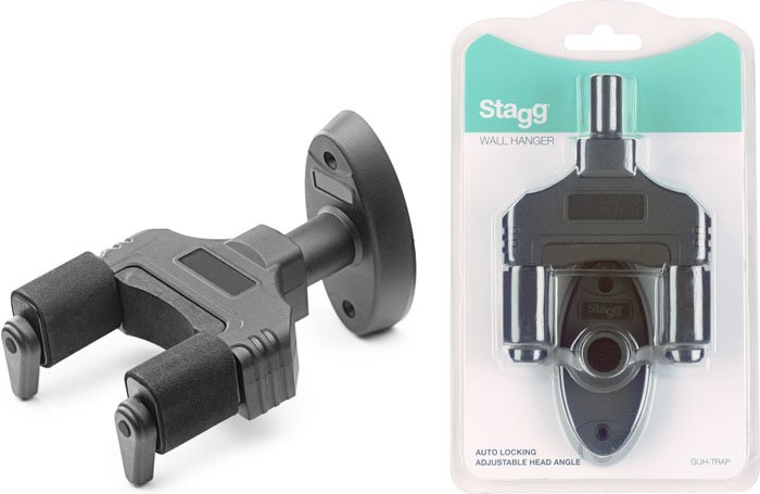 Soporte Stagg Autolock Para Guitarra De Pared Con Traba Guhtrap