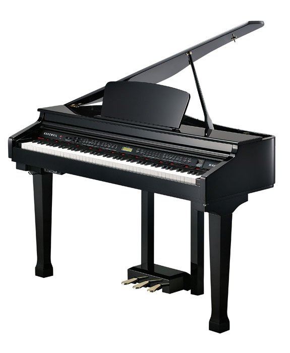 KAG100BP.jpg Grand Piano Kurzweil Digital 88 Notas-200 Sonidos-Bluetooth-Banqueta-Color Negro Kag100Bp - Imagen 1