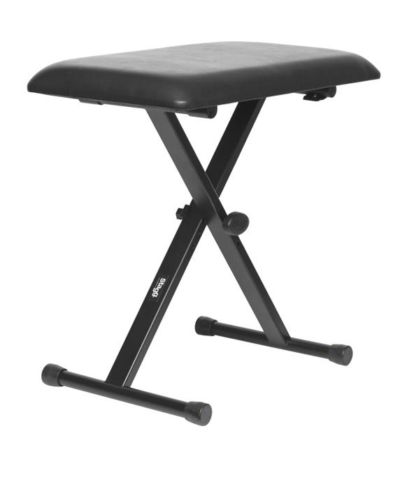 Banqueta Stagg De Teclado Color Negro Keba20