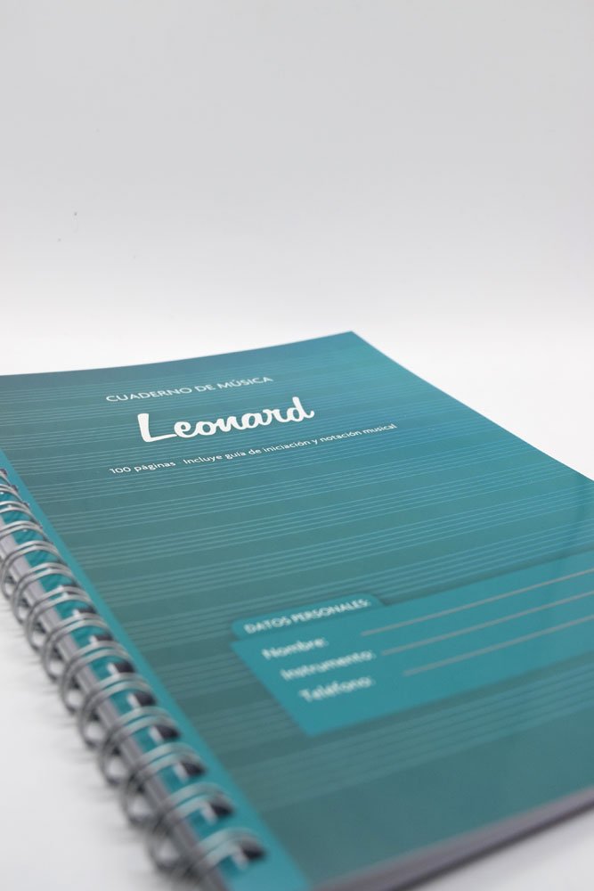 Cuaderno Pentagramado Leonard 50 Hojas - Espiralado Lnd50