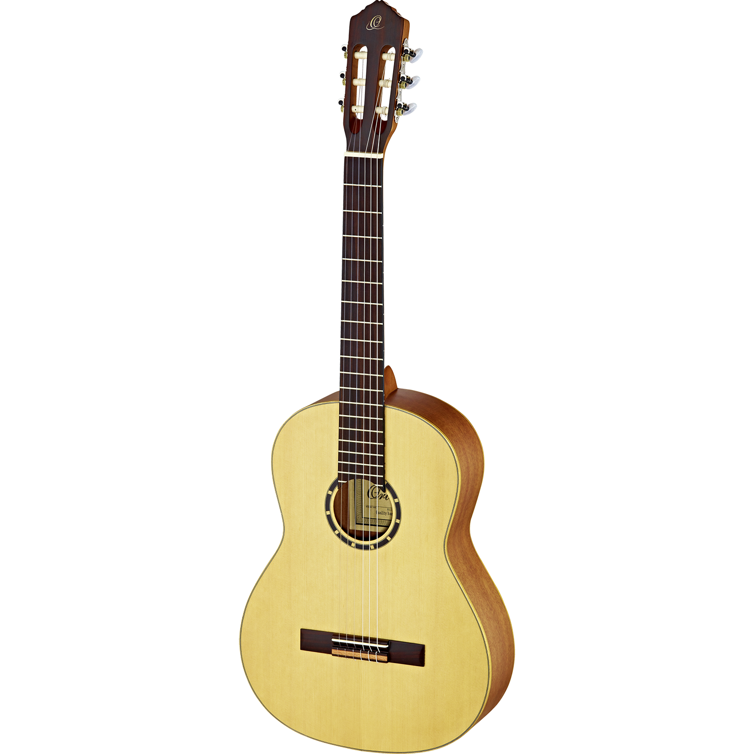 Guitarra Clasica Zurda Cuerpo Entero, Escala 650  (52 Mm At Nut) Tapa De Pino Ortega R121L R121L
