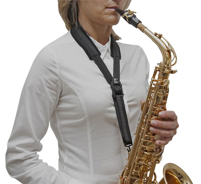 Correa Bg Saxo Alto-Tenor Con Gancho Metal-Large S10M