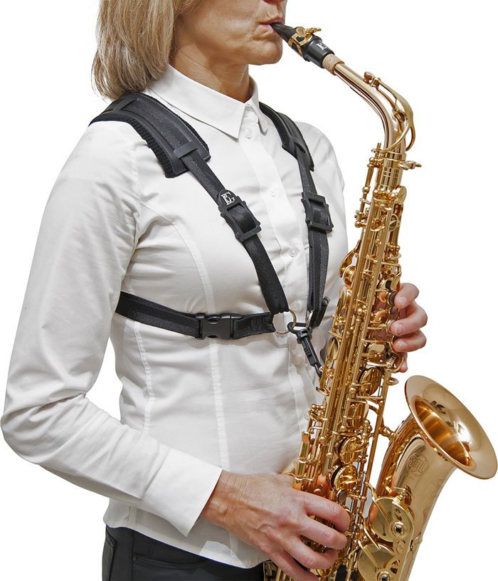 Arnes Bg Saxo Alto-Tenor-Baritono Confort Con Gancho Plastico Snap-Large Mujer S41Csh