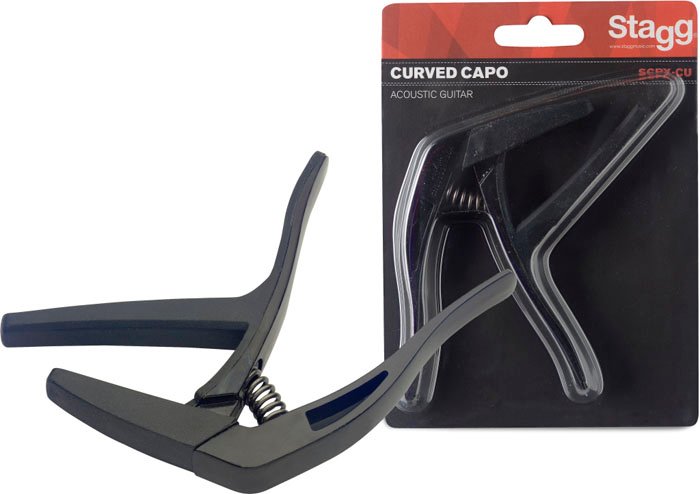 Capodastro Stagg Pinza Para Guitarra Acustica/Electrica-Color Negro Scpxcubk