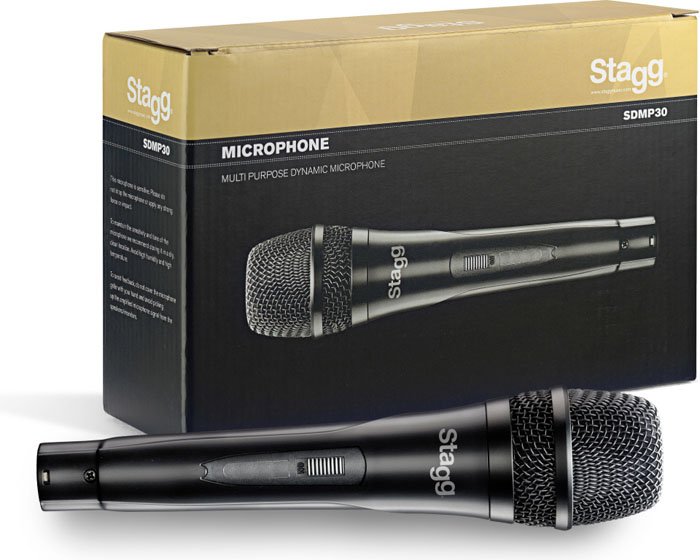 Microfono Stagg Dinamico Cardioide Standard Con Cable Canon Plug Sdmp30