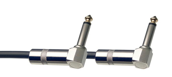 Cable Stagg Interpedal Plug Angular-Plug Angular Metalico 0.60Mts Spc060Ldl