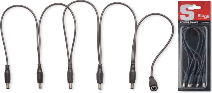 Cable Stagg Adaptador 5 Puntas Para Transformador Spsdc5M1F