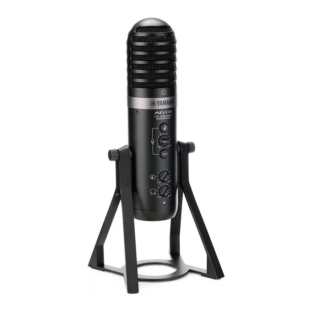 Yamaha Ag01B  Microfono Usb Para Streaming Negro Ag01B
