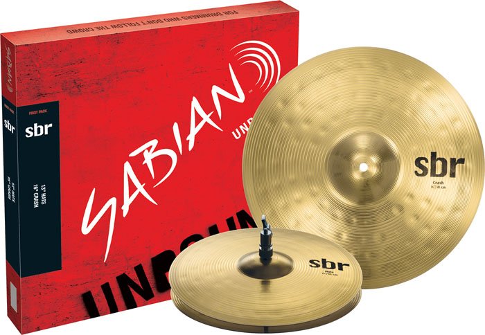 Set Sabian Sbr First Pack + Hihat 13" - Crash 16" Sbr5001