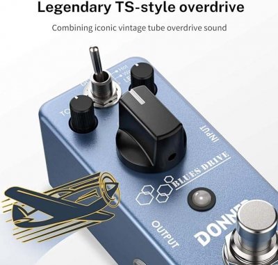 Pedal De Efecto Donner Blues Drive Overdrive True Bypass Ec743