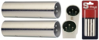 Adaptador Stagg Xlr Macho Xlr Macho - Blister X 2 Unidades Acxmxmh