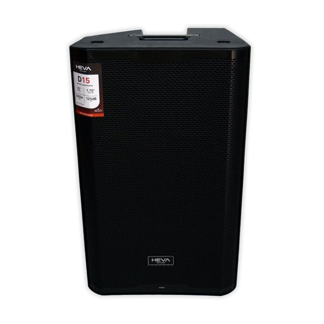 Bafle activo Heva pro audio 15" bluetooth-3 canales-2 vias d15