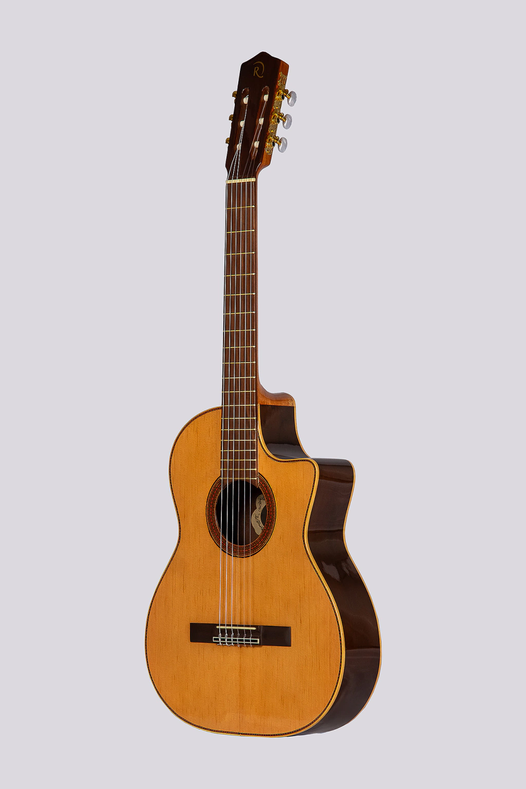 38-d-pro-natural-0e3a379dfb59c898ea17380639054592-1024-1024.webp Guitarra Electrocriolla De Medio Concierto Romantica D-Pro Con Funda Media Caja Fishman Isys - Imagen 1