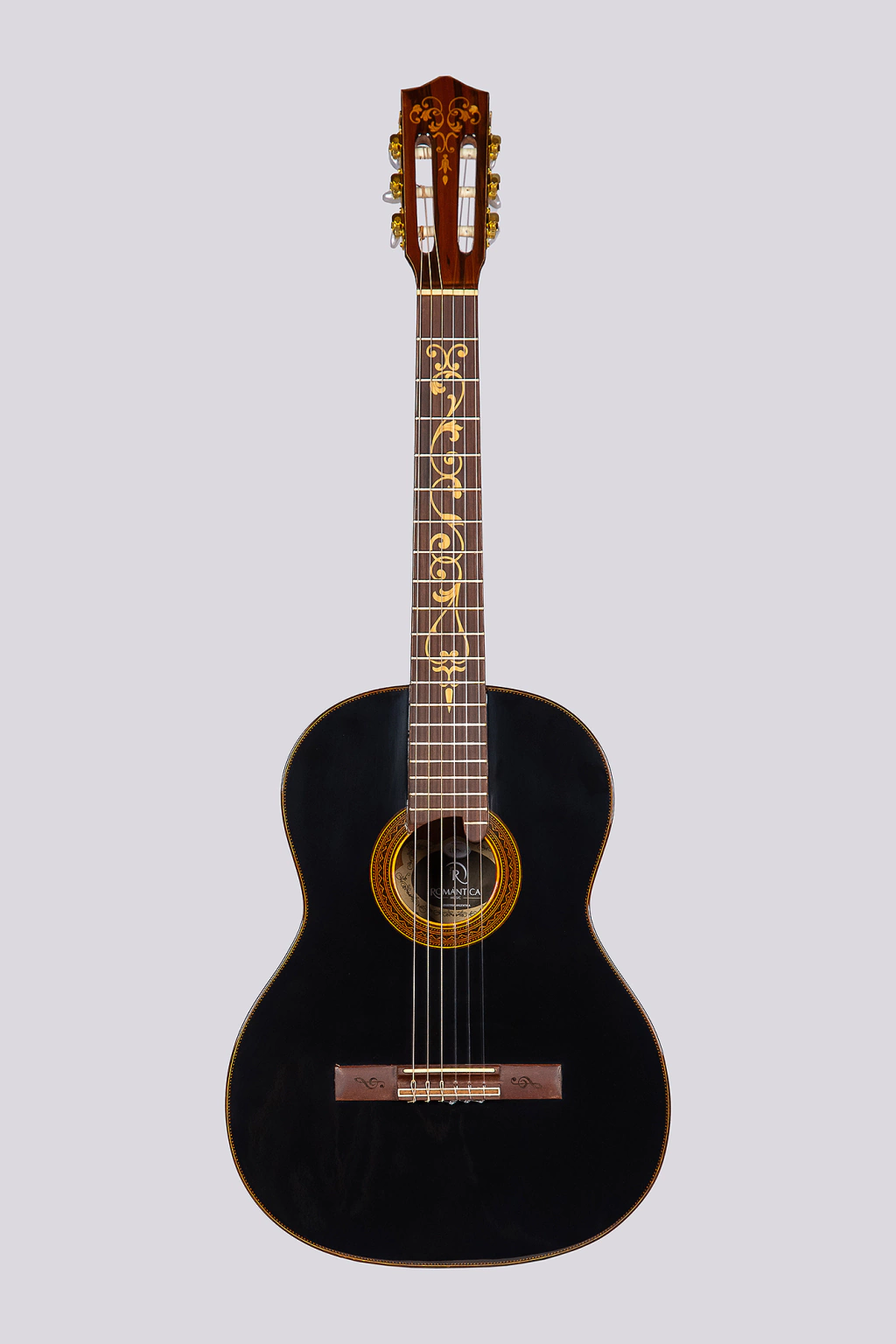 Guitarra Luthier Profesional Mantini Premium Con Funda Negra Zurdos Romantica